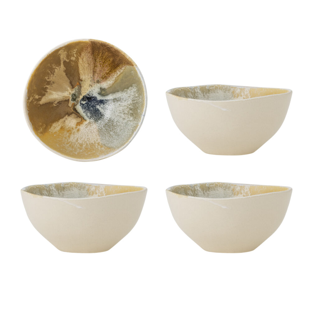 Lacey Bowl, Yellow, Stoneware