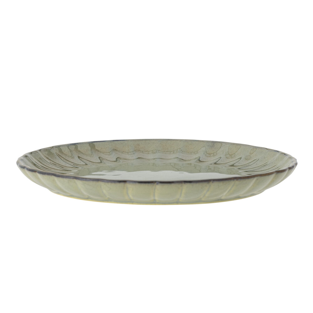 Latina Plate, Green, Stoneware - Image 3