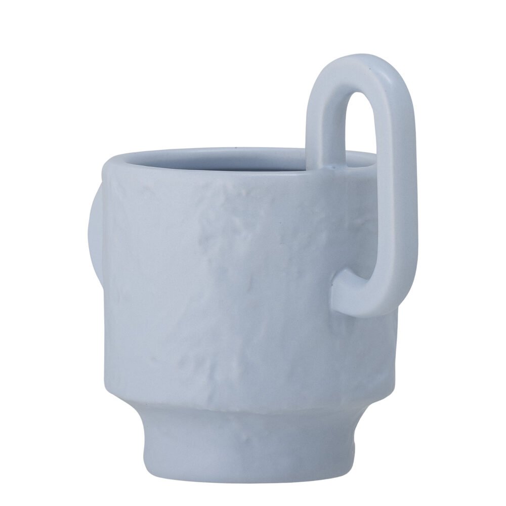 Alfine Flowerpot, Blue, Stoneware - Image 3
