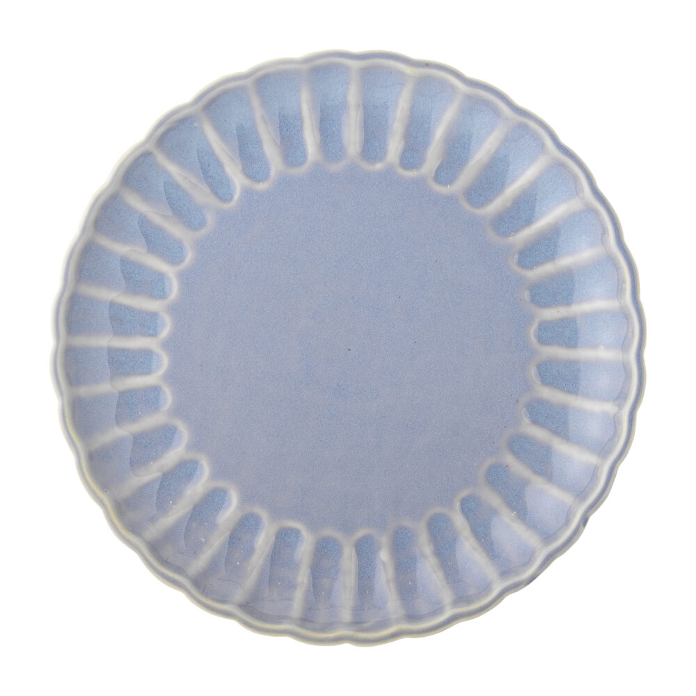 Latina Plate, Blue, Stoneware - Image 3
