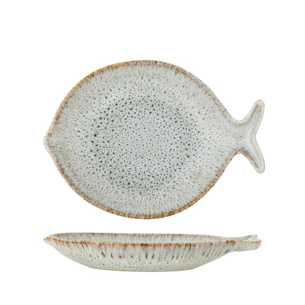 Fleur Serving Plate, Nature, Stoneware