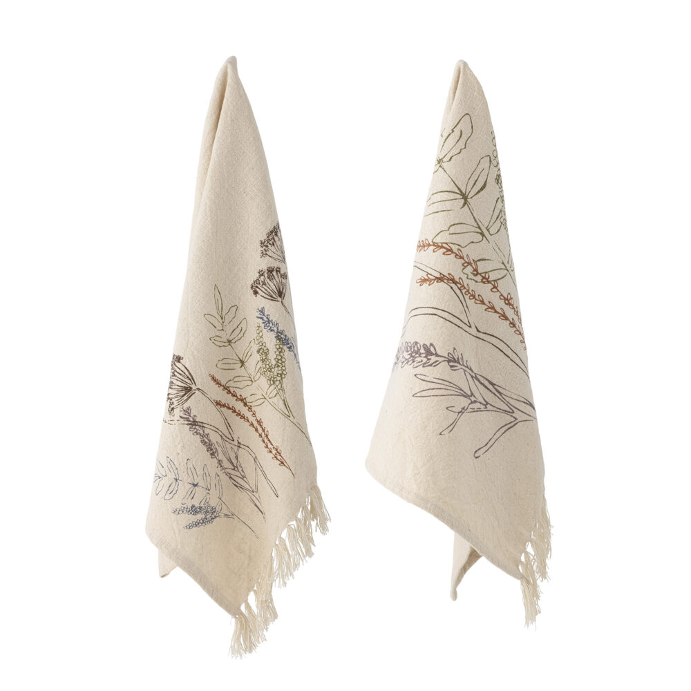 Bea Kitchen Towel, Nature, Cotton