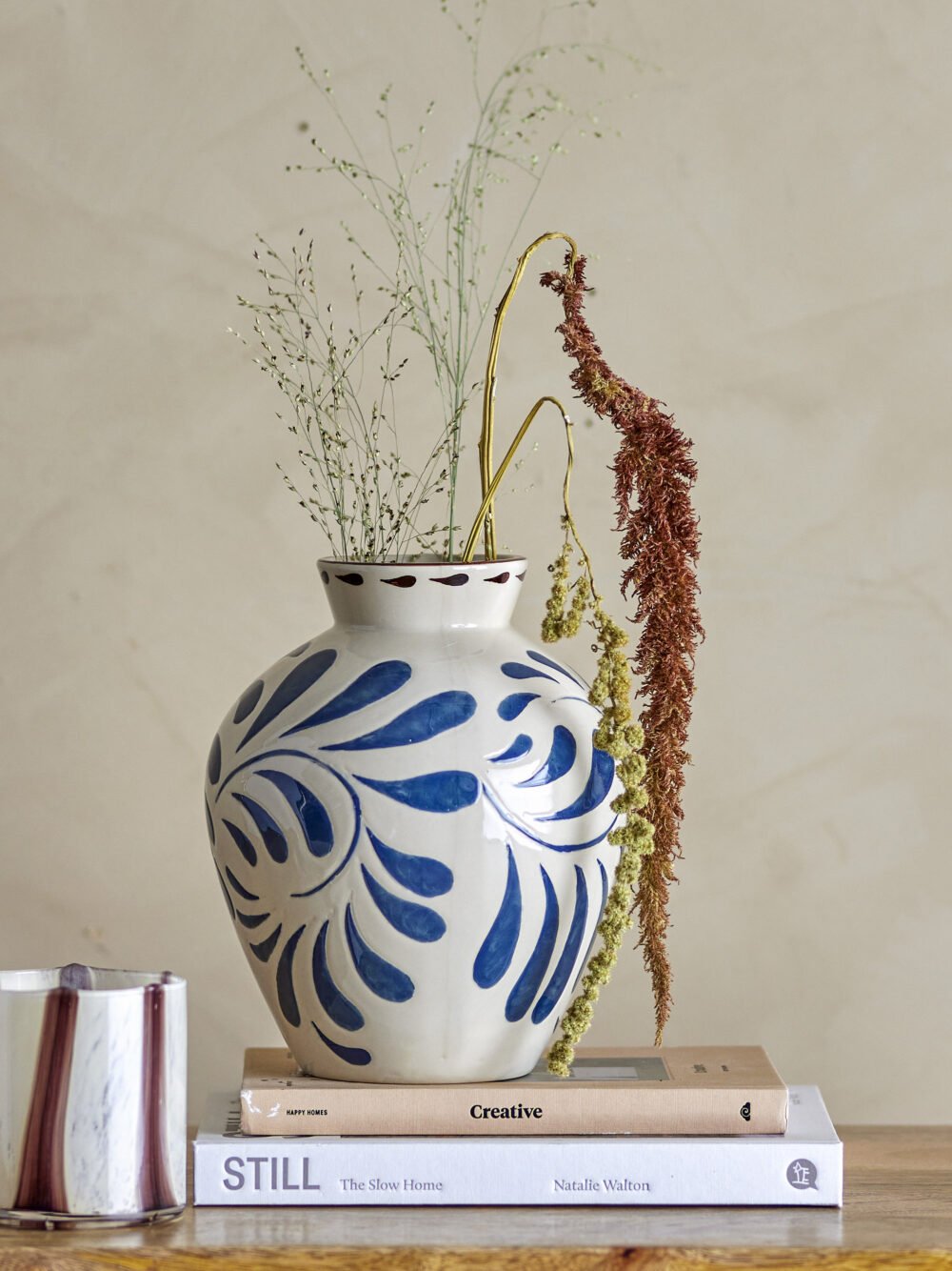 Heikki Vase, Blue, Stoneware - Image 4