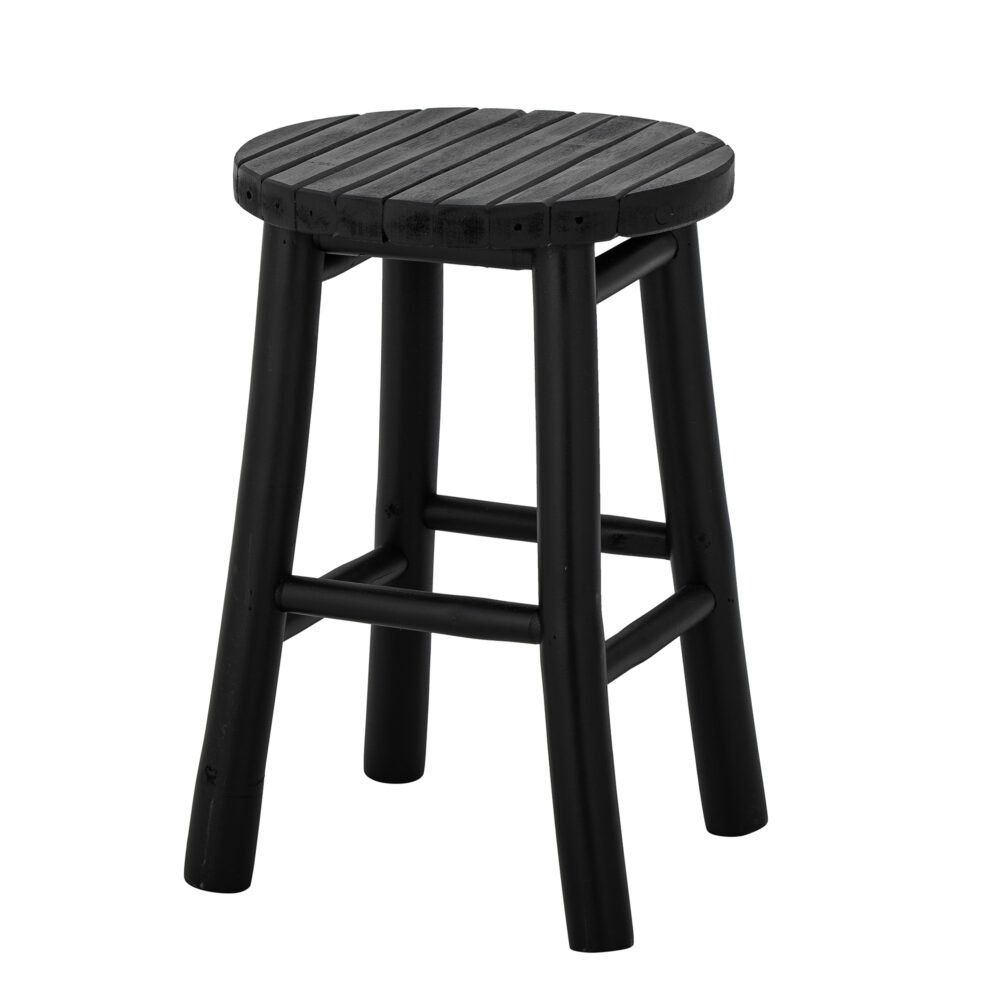 Bilbo Stool, Black, Bamboo - Image 3