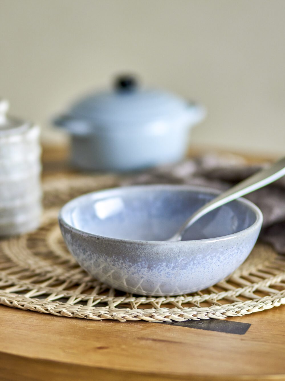 Paula Breakfast Set, Blue, Stoneware - Image 3