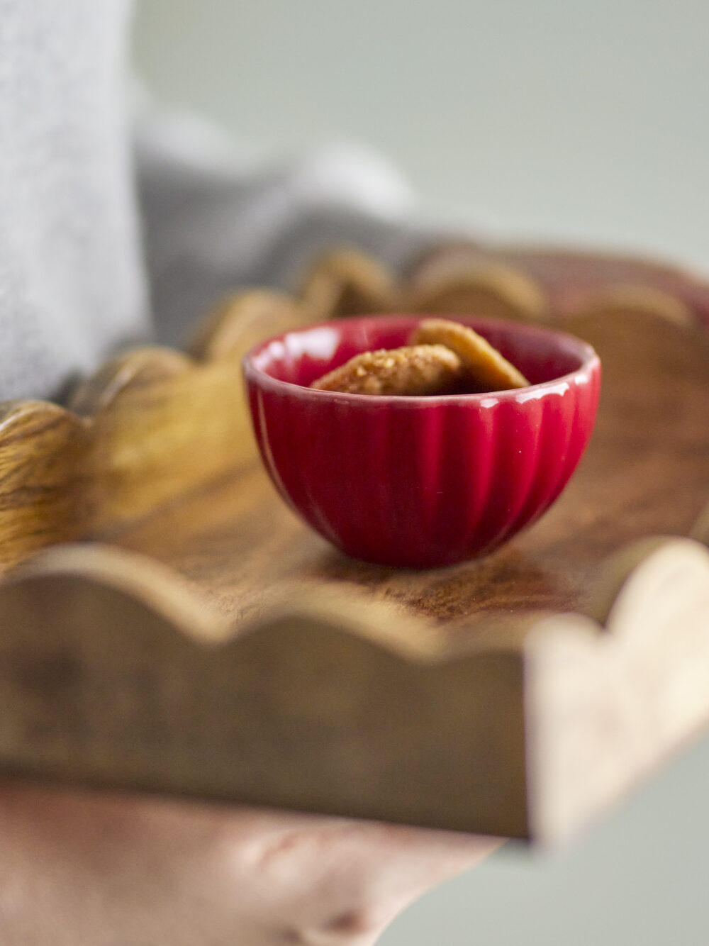 Latina Bowl, Red, Stoneware - Image 3