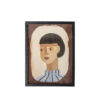 Amanda Illustration w/ Frame, Brown, Firwood