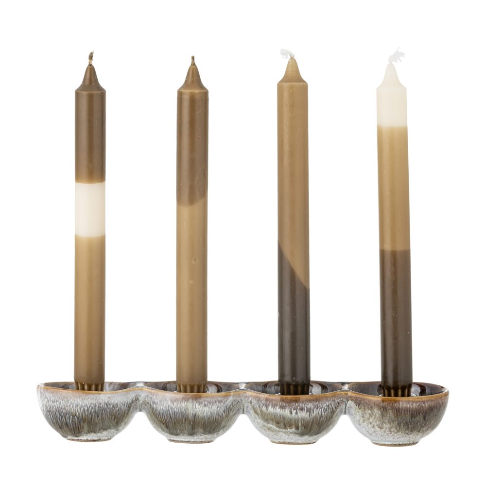 Kalia Advent Candle Holder, Brown, Stoneware - Image 3