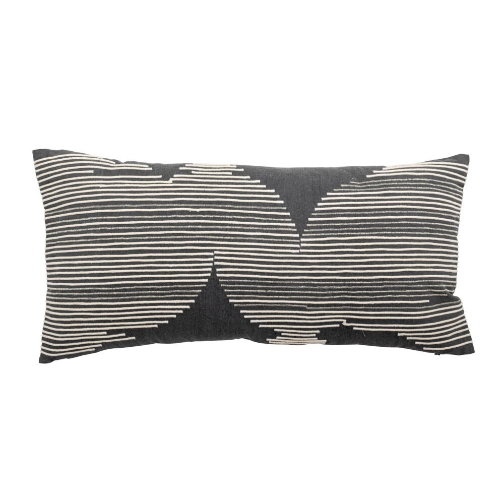 Brechia Cushion, Grey, Cotton