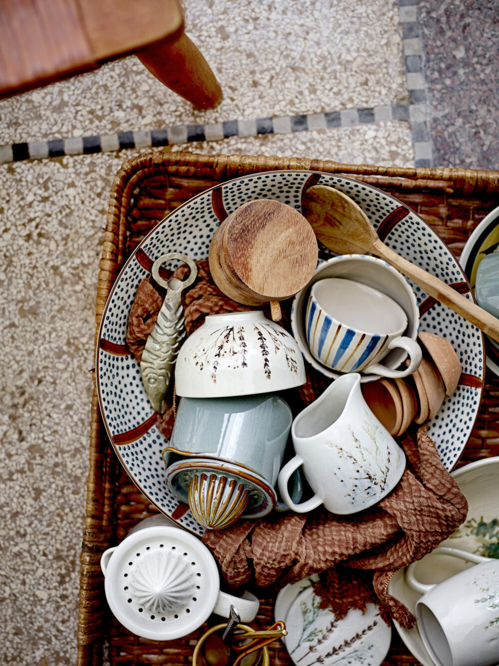 Bea Dinnerware Set, Nature, Stoneware - Image 2
