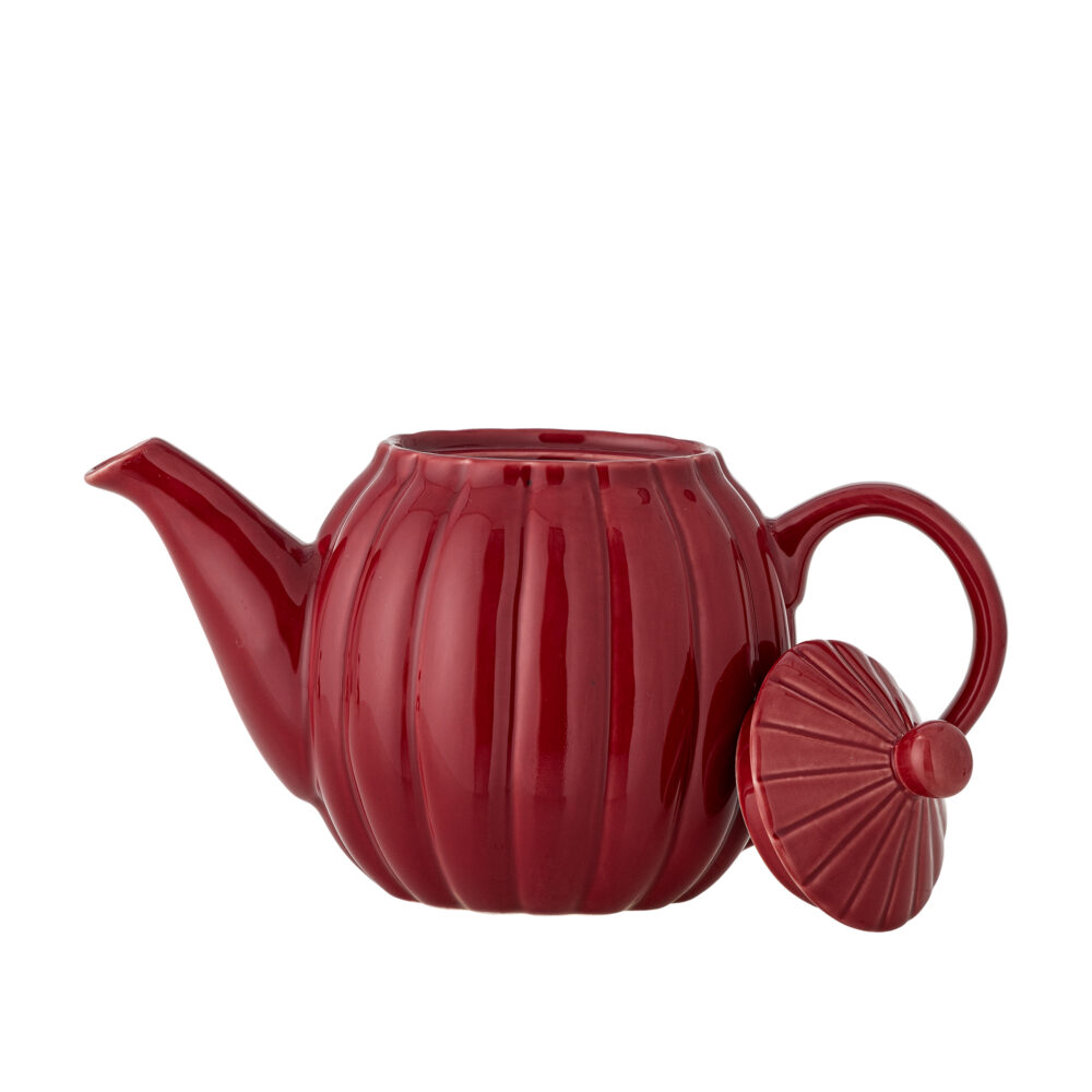 Latina Teapot, Red, Stoneware - Image 4