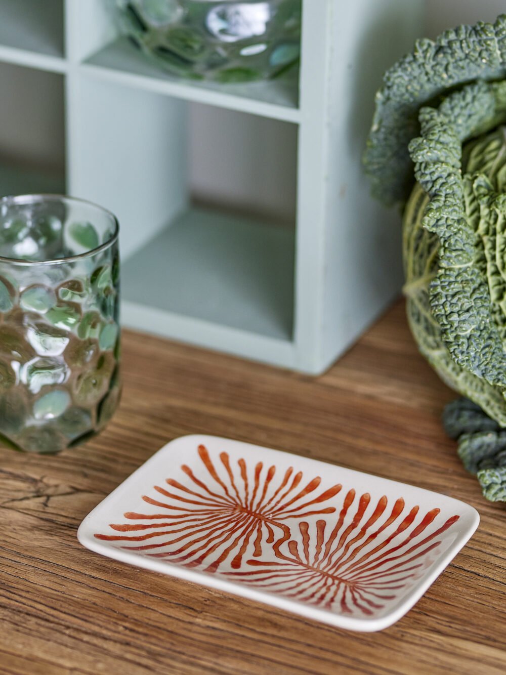 Fauni Plate, Red, Stoneware - Image 5