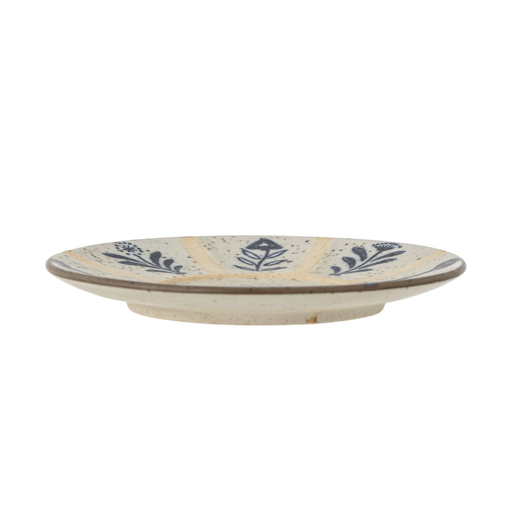 Leonie Plate, Blue, Stoneware - Image 3