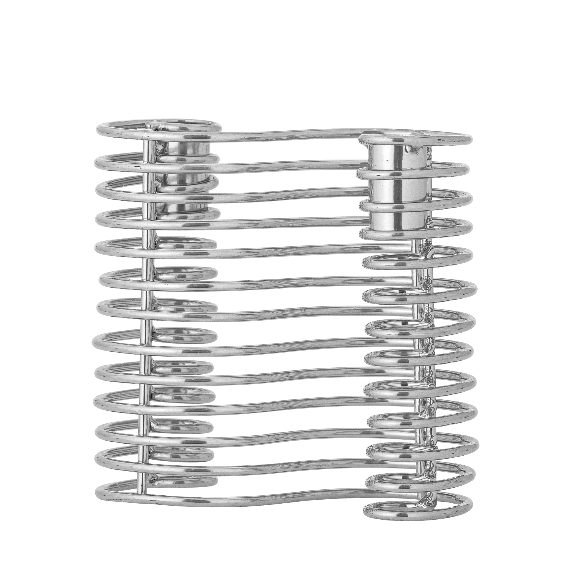Wavela Candle Holder, Silver, Iron - Image 3
