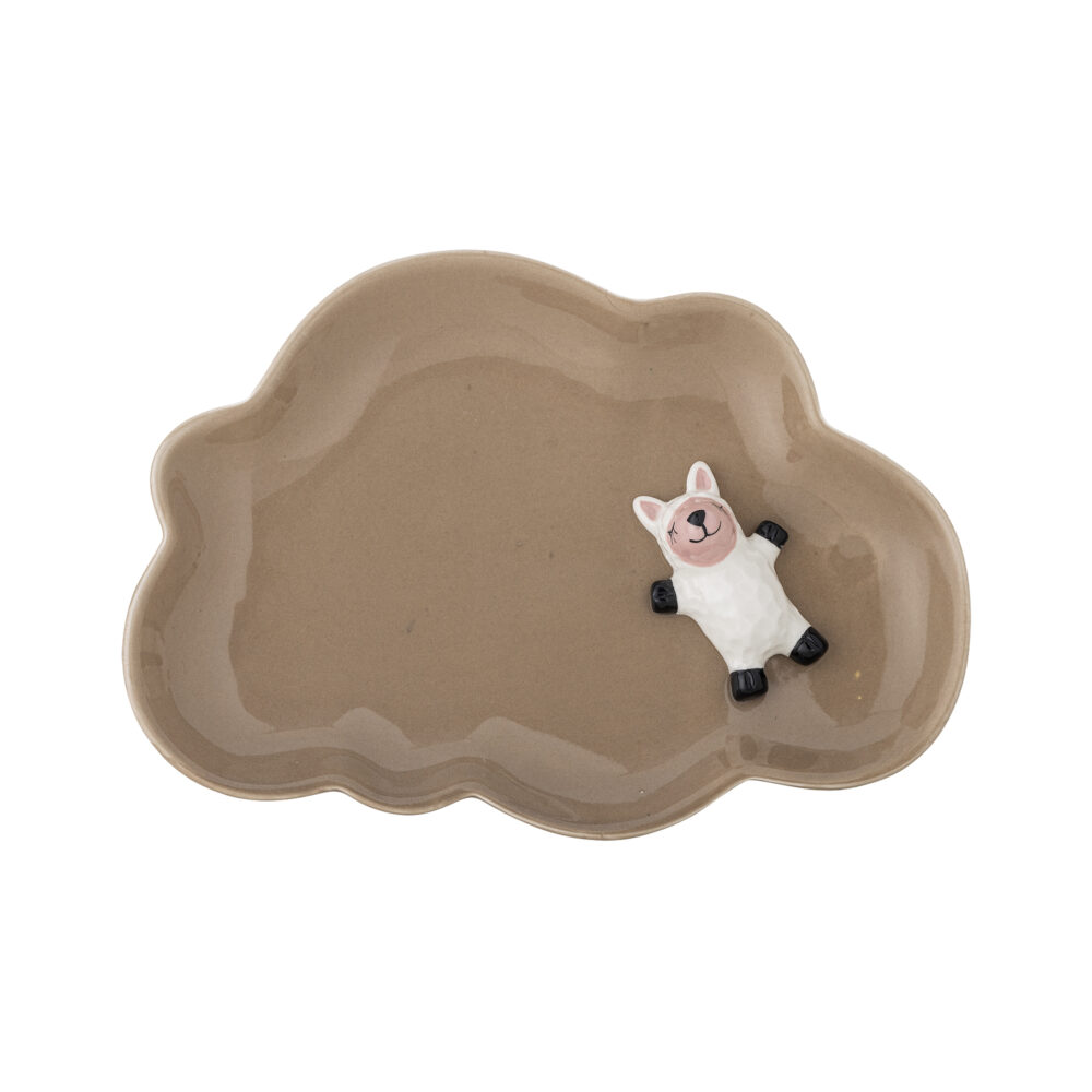 Dolly Plate, Brown, Stoneware - Image 3