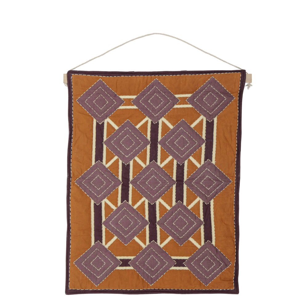 Honia Wall Decor, Brown, Cotton