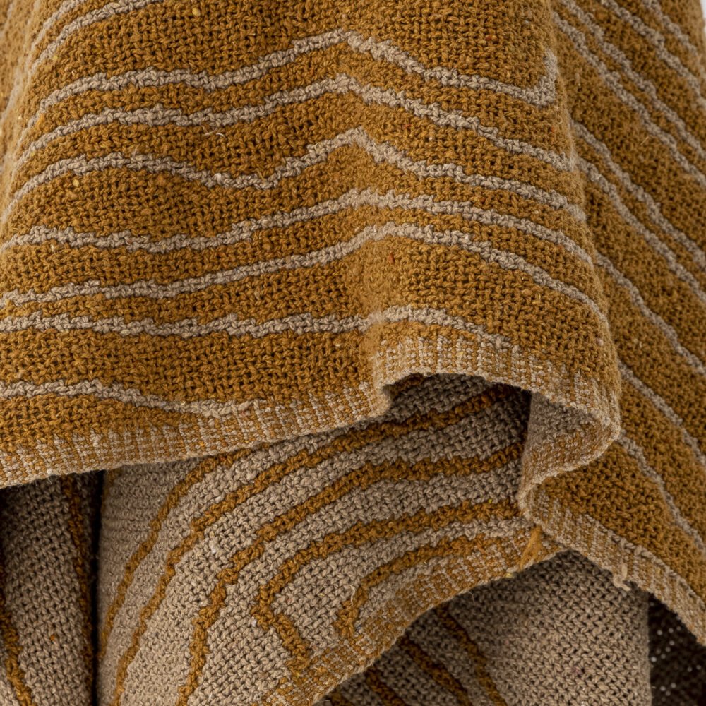 Ginna Throw, Brown, Recycled Cotton - Image 3