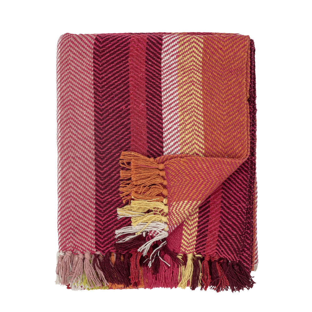 Amra Throw, Red, Cotton