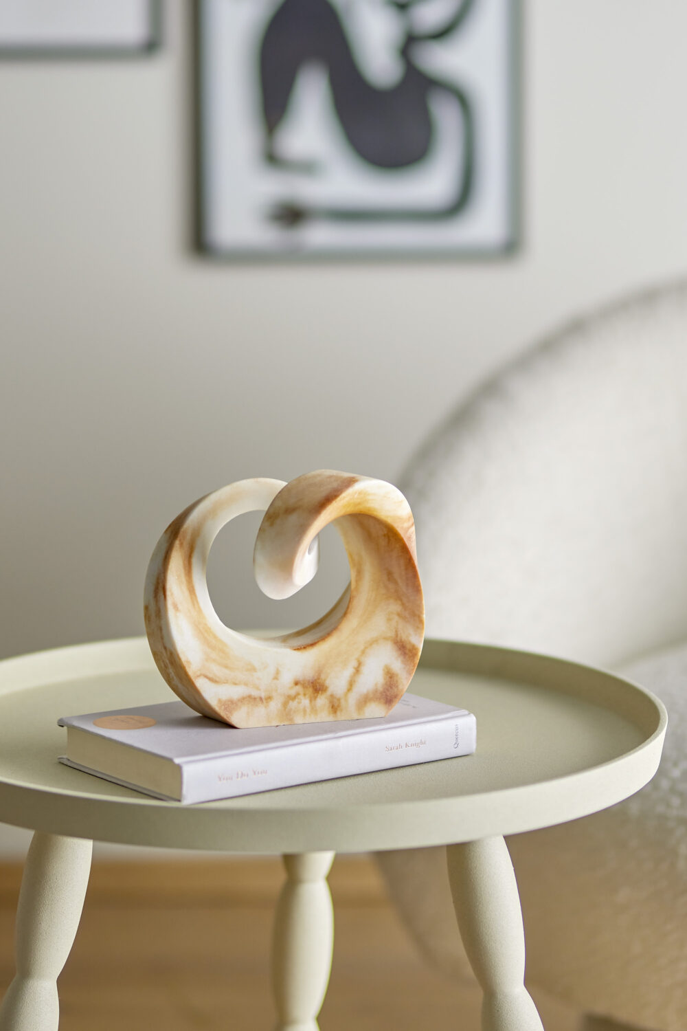 Swirl Deco, Brown, Polyresin - Image 5