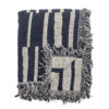 Frankie Throw, Blue, Recycled Cotton