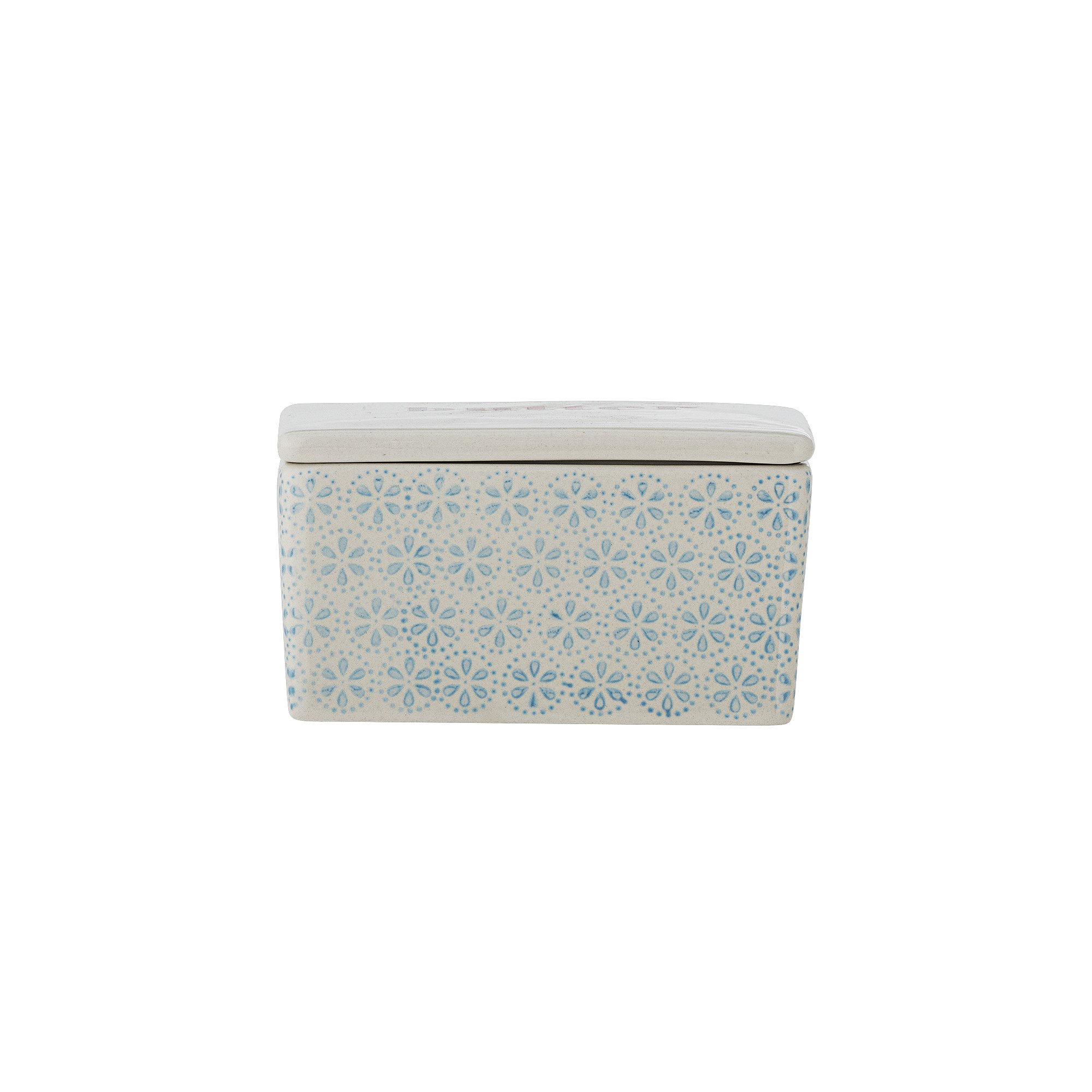 Patrizia Butter Box, Blue, Stoneware - Image 2
