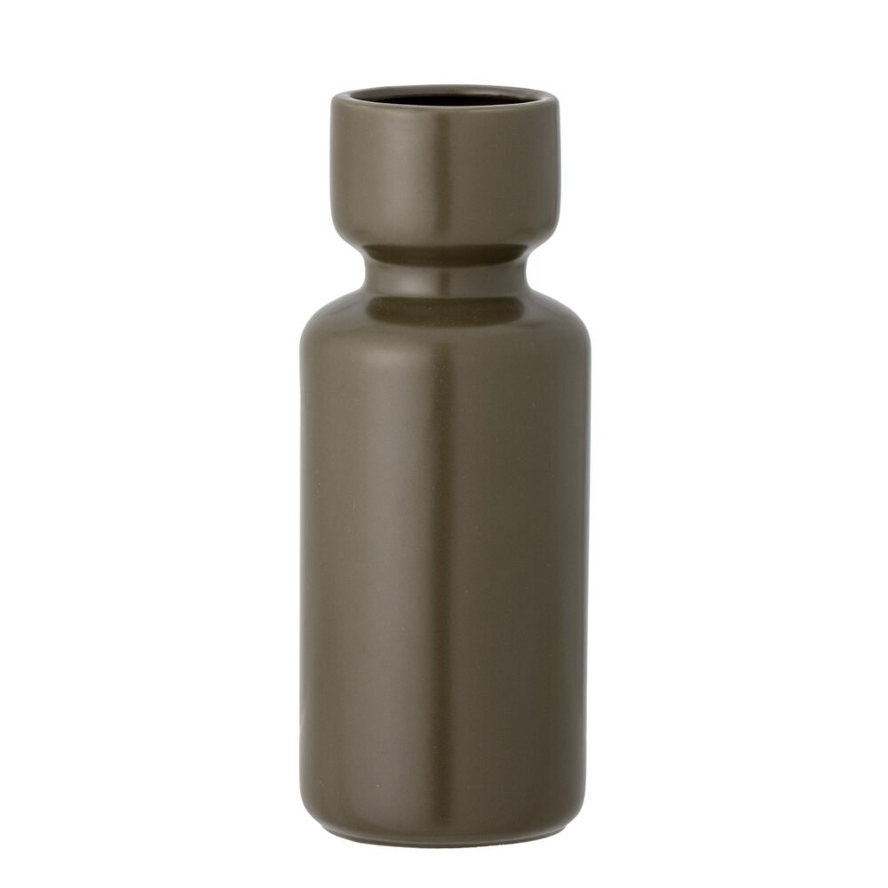 Ibro Vase, Green, Stoneware