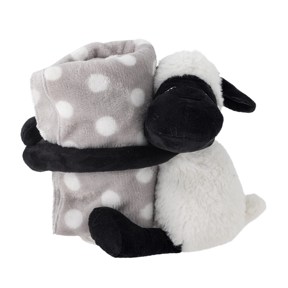 Dolly Soft Toy with blanket, White, Polyester