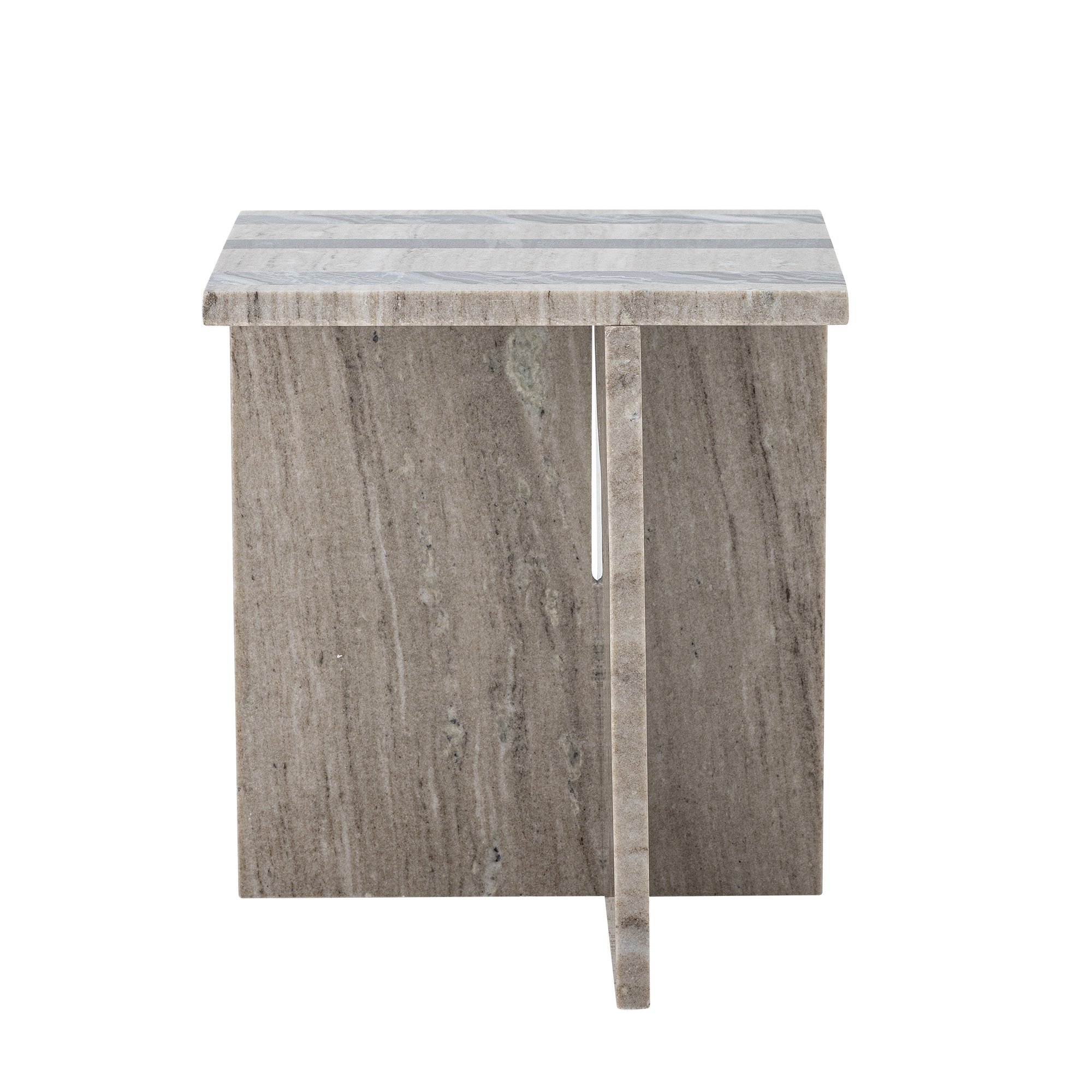 Clea Side Table, Brown, Marble - Image 3
