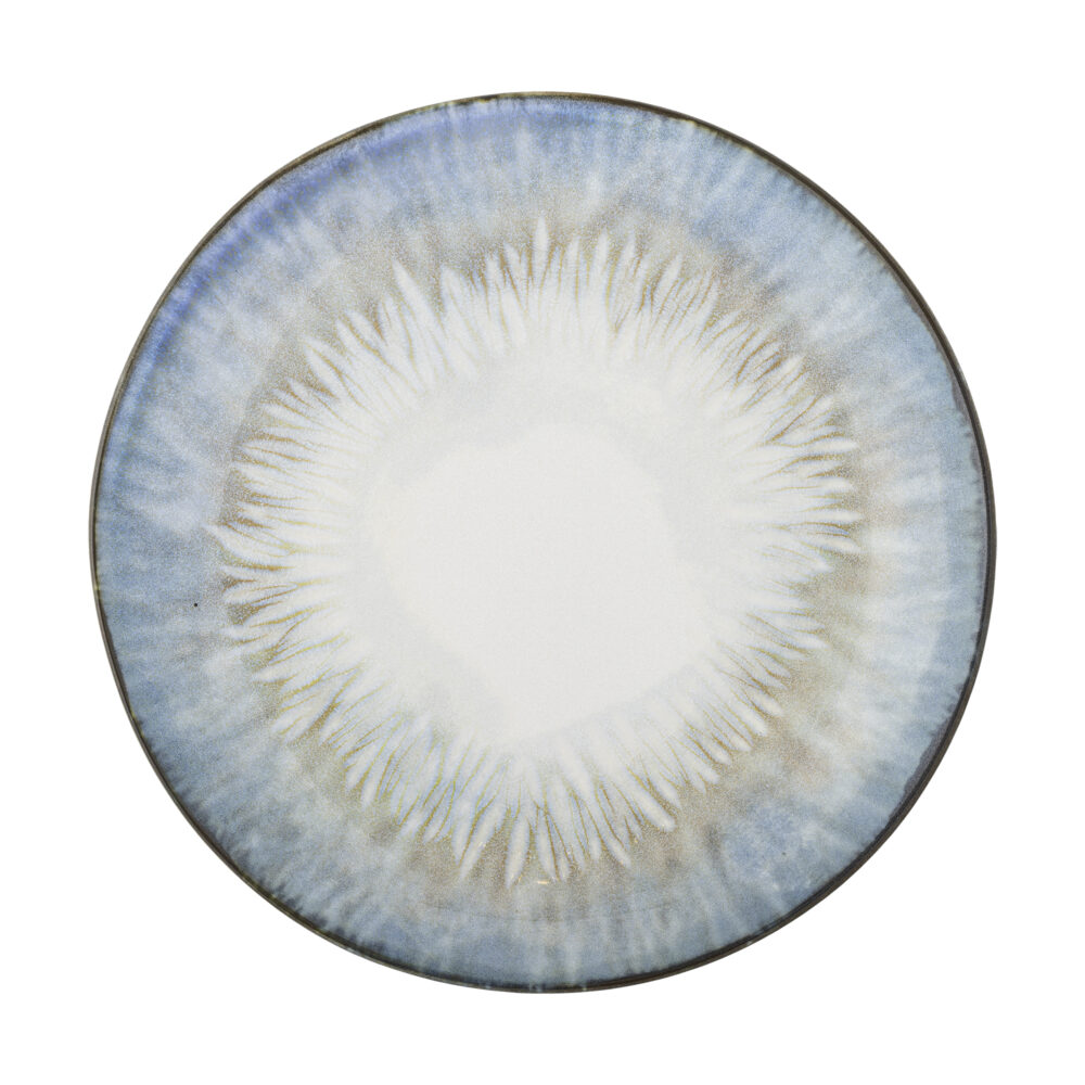 Calen Plate, Blue, Stoneware - Image 3
