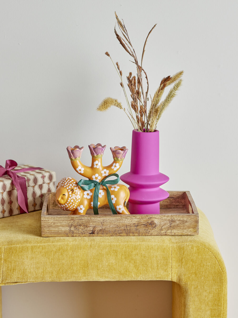 Isold Vase, Pink, Stoneware - Image 3