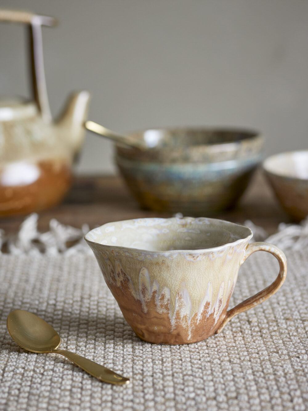 Milani Cup, Nature, Stoneware - Image 2