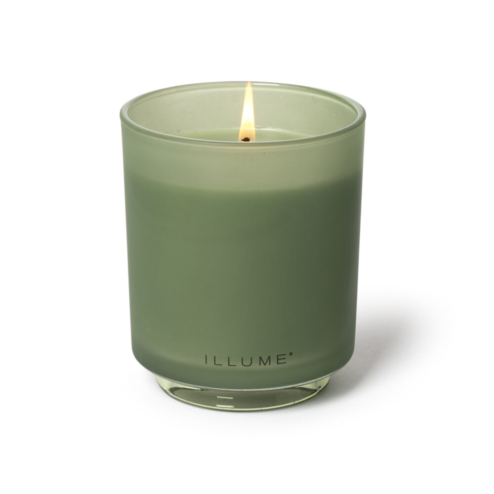 Hinoki Sage Box Glass Candle, Green, - Image 4