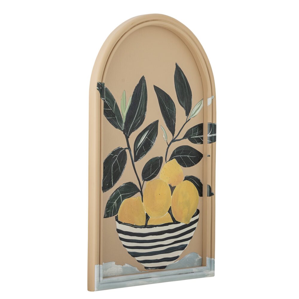 Limone Illustration w/ Frame, Yellow, MDF - Image 3