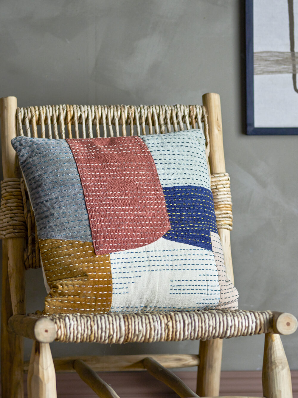 Montanaro Cushion, Orange, Cotton - Image 3