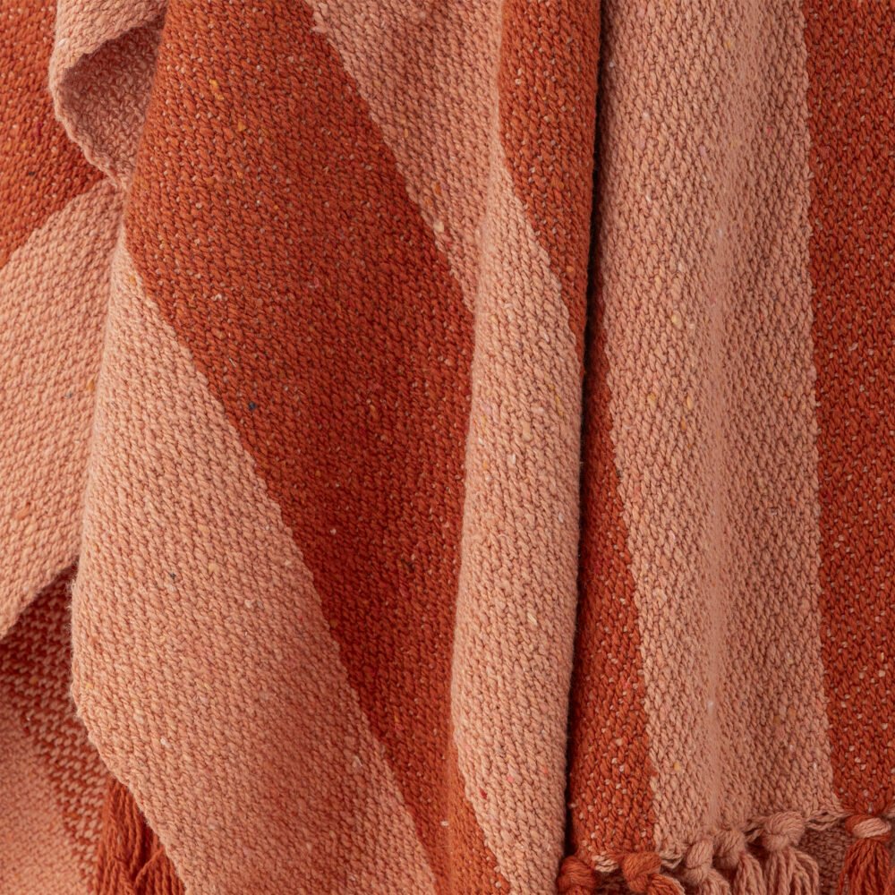 Frello Throw, Orange, Recycled Cotton - Image 3