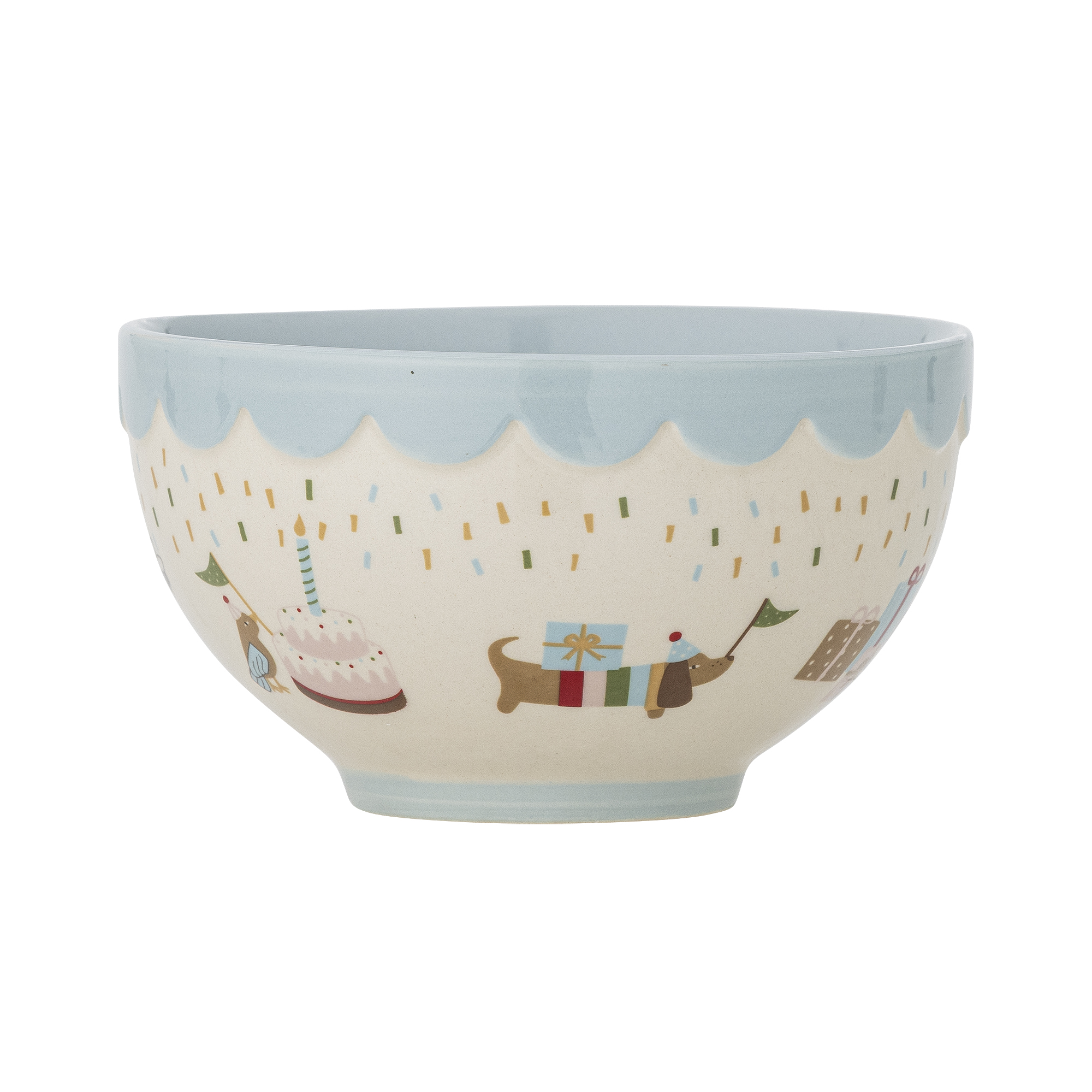 Celebrate Bowl, Blue, Stoneware - Image 4
