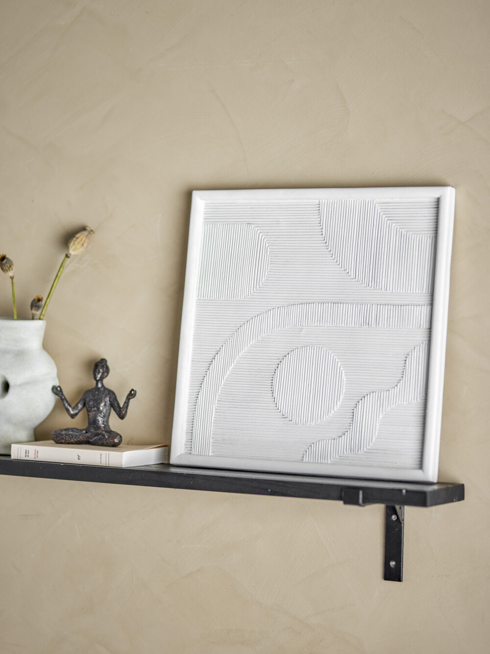Patina Wall Decor, White, Polyresin - Image 3