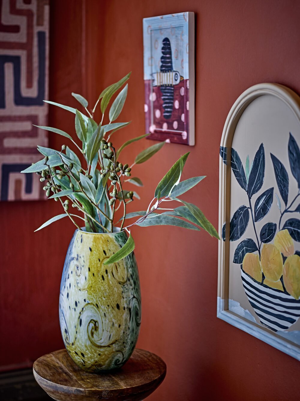 Limone Illustration w/ Frame, Yellow, MDF - Image 4