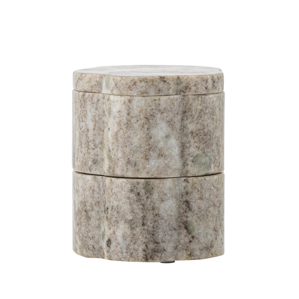 Nezli Jar w/Lid, Nature, Marble