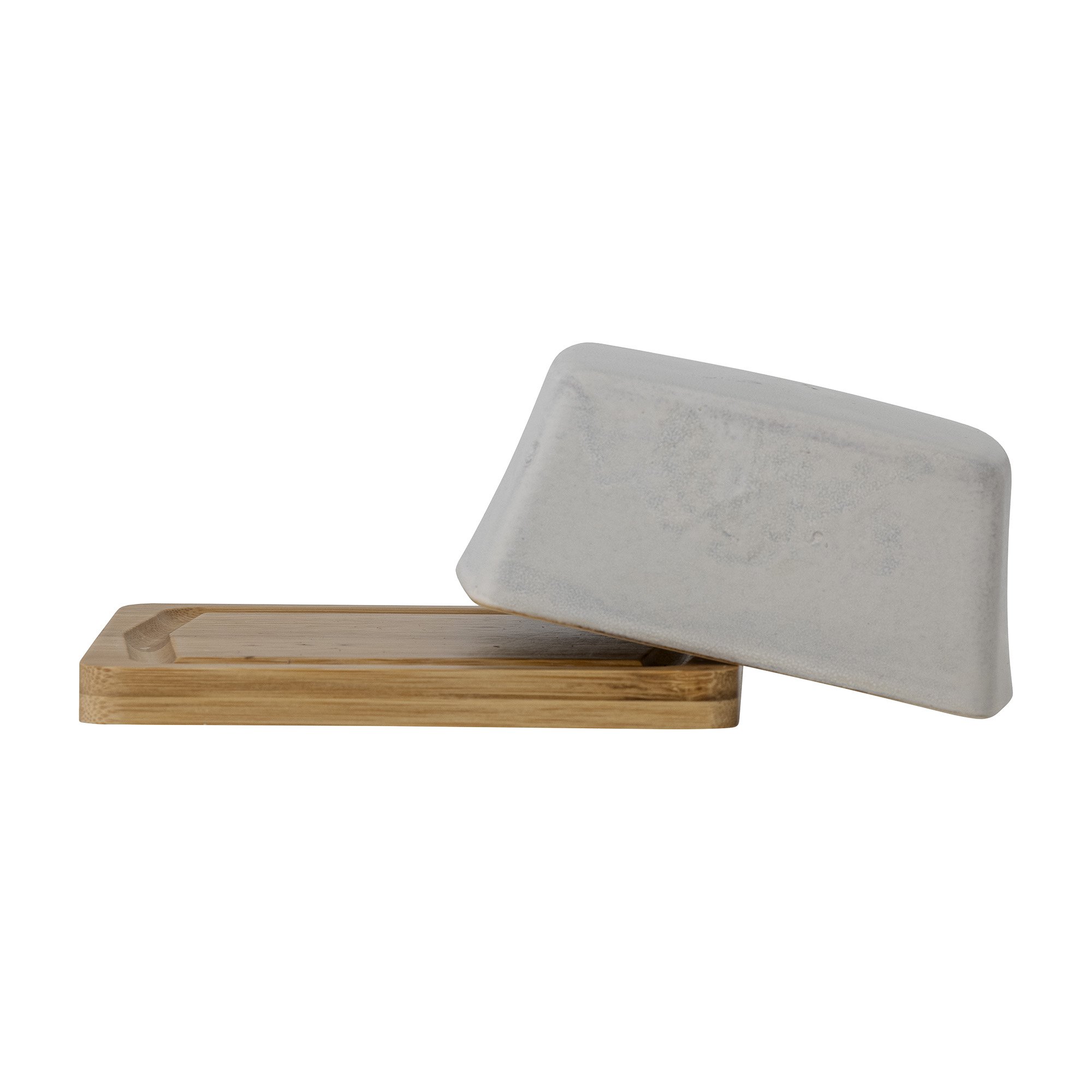 Josefine Butter Box, Grey, Stoneware - Image 3