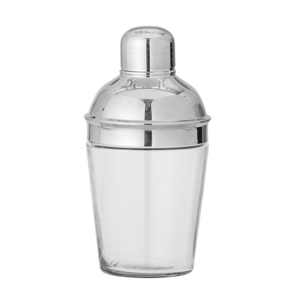 Cocktail Shaker, Silver, Recycled Glass
