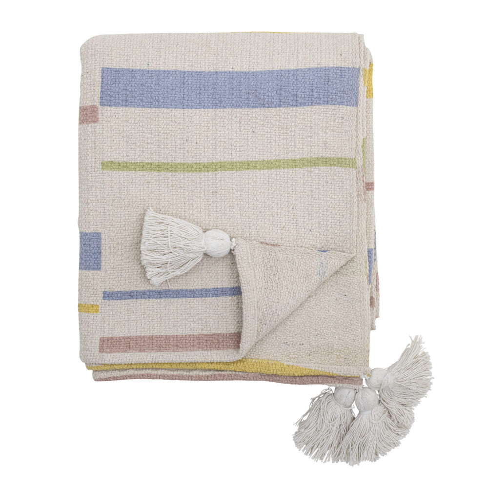 Pontino Throw, Nature, Recycled Cotton