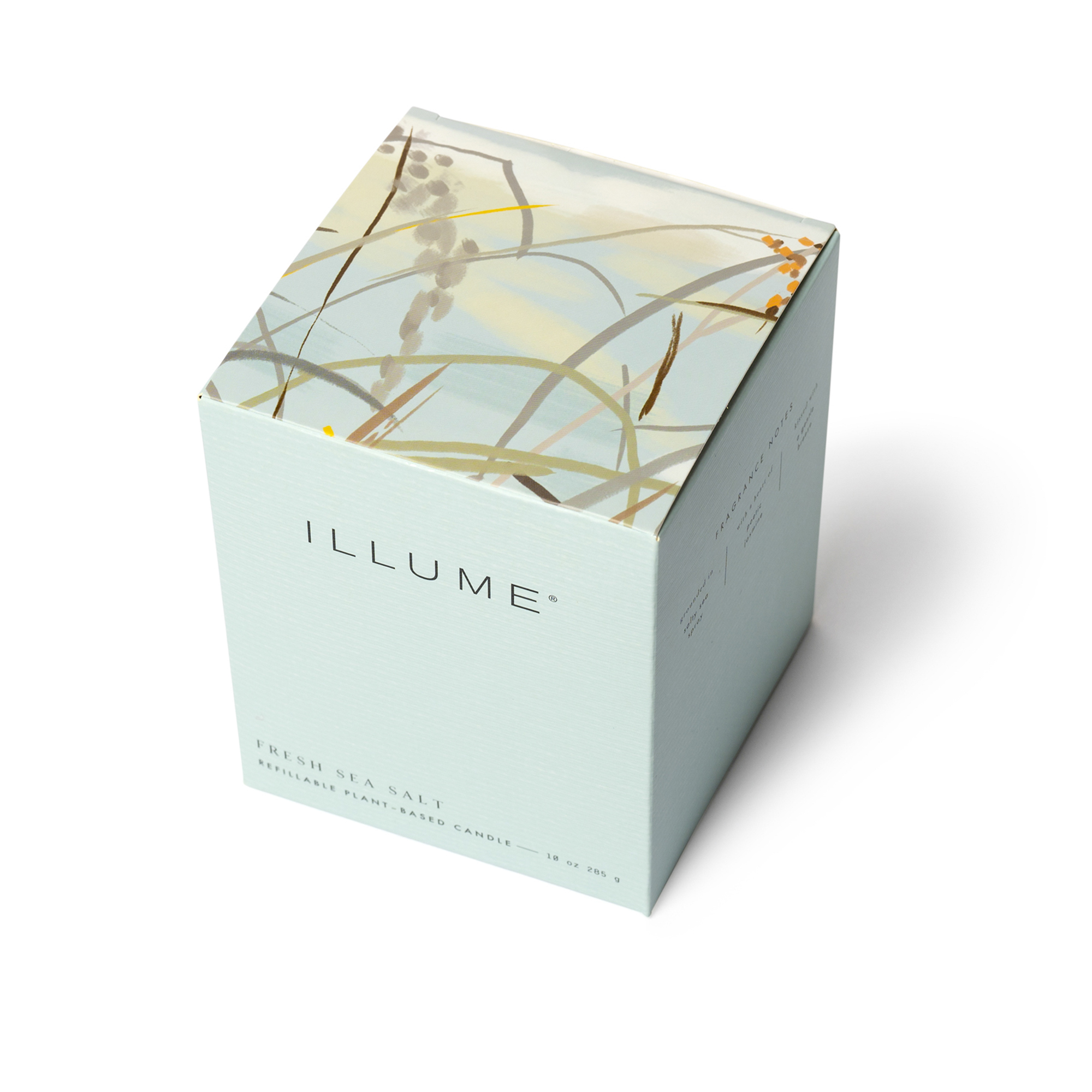 Fresh Sea Salt Box Glass Candle, Blue, - Image 3
