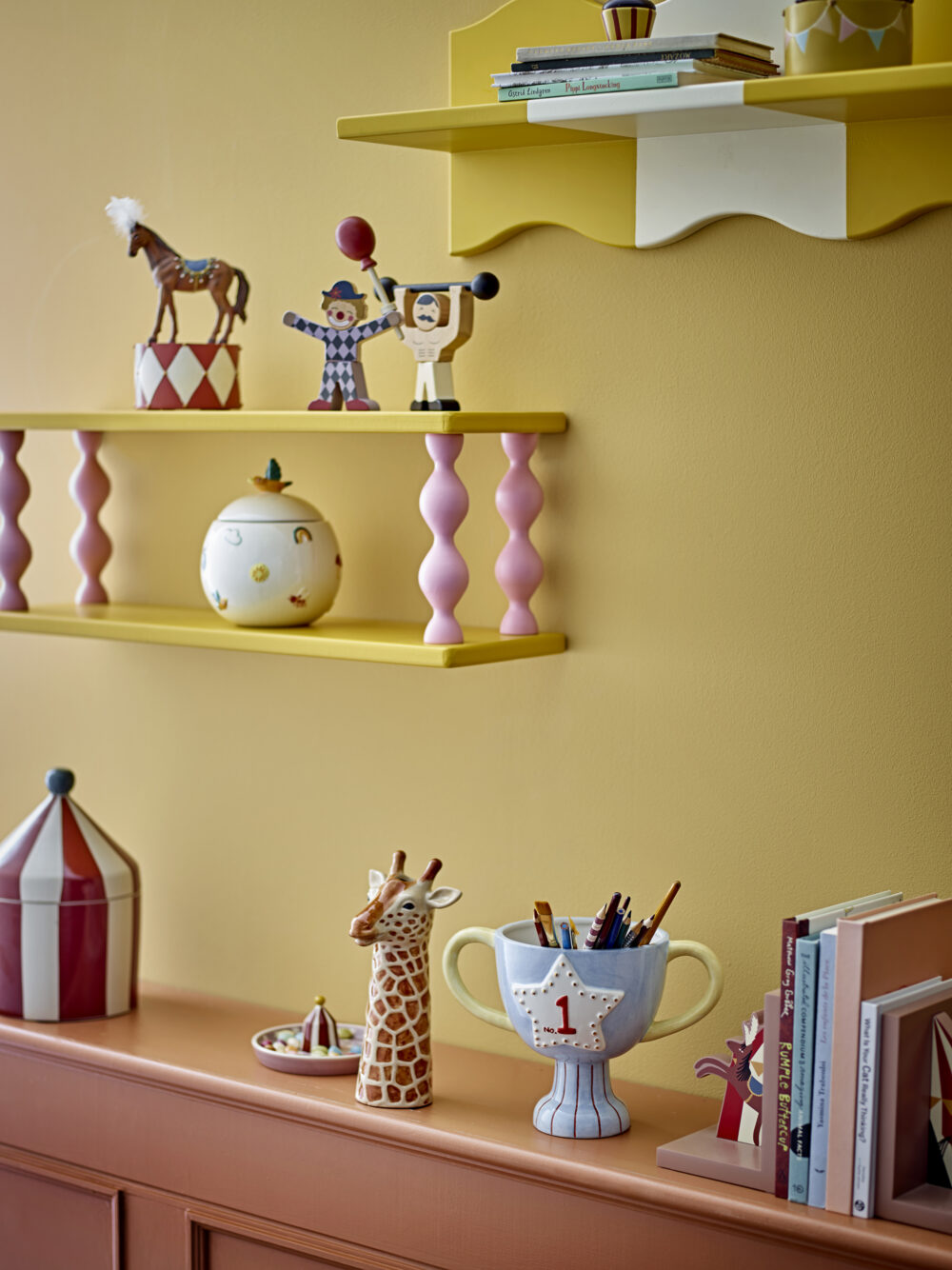 Bibiola Shelf, Yellow, MDF - Image 5