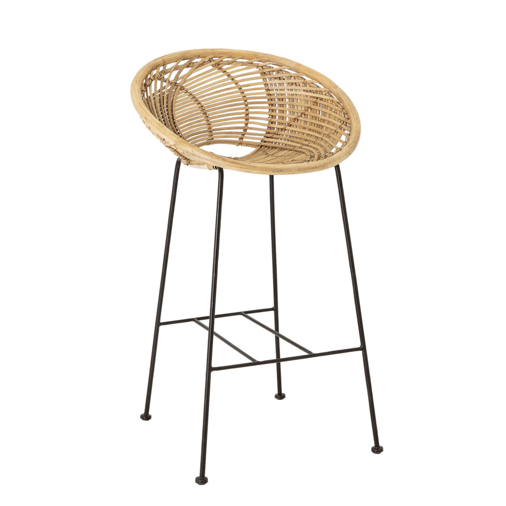 Yonne Bar Chair, Nature, Rattan - Image 3