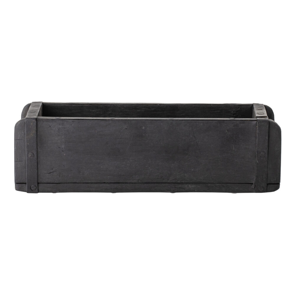 Janemaria Box, Black, Reclaimed Wood - Image 4
