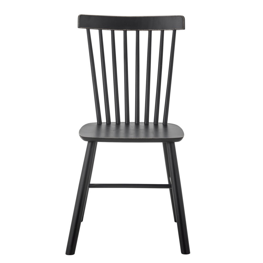 Mill Dining Chair, Black, Pine