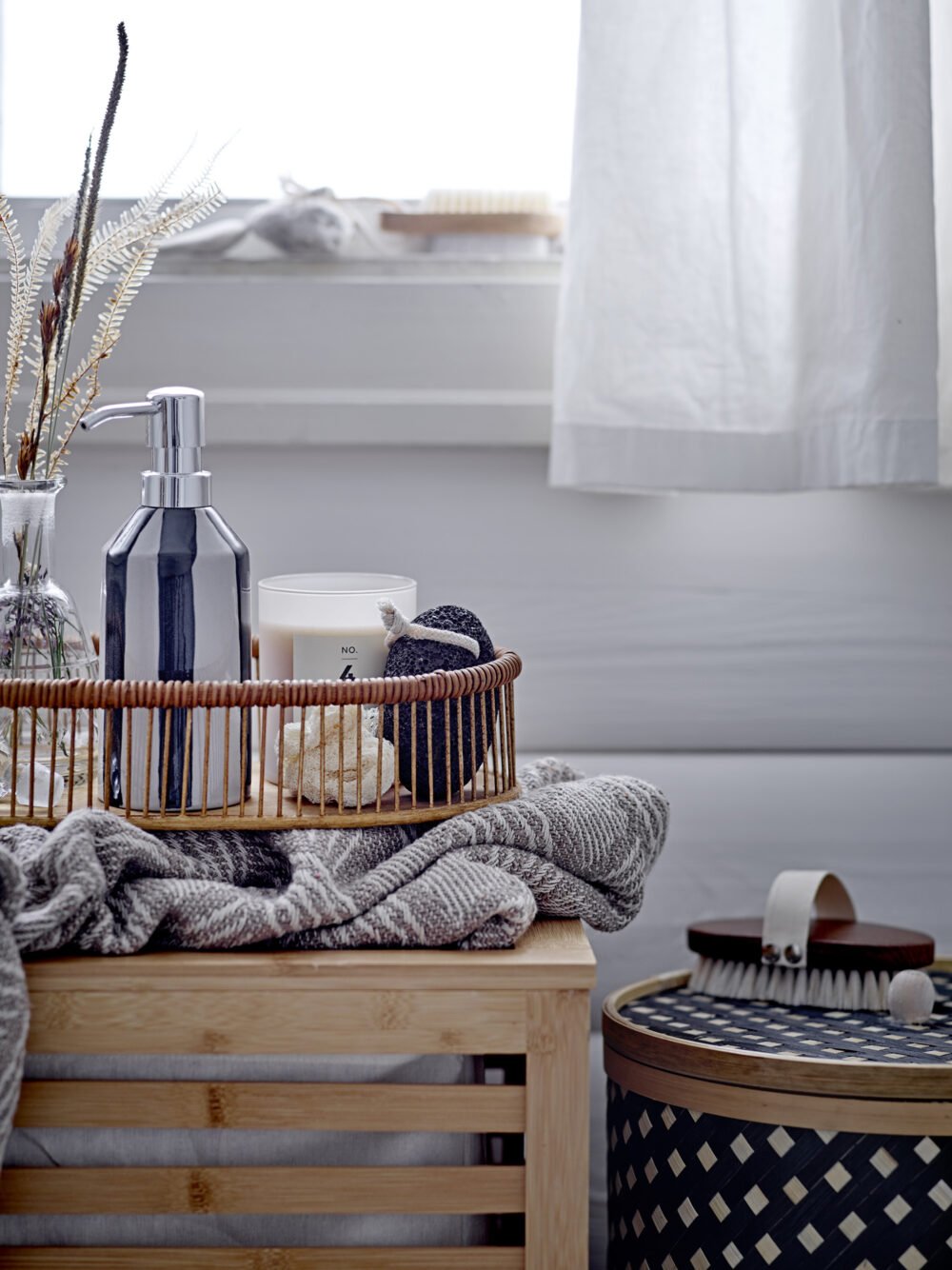 Aden Laundry Basket, Nature, Bamboo - Image 5