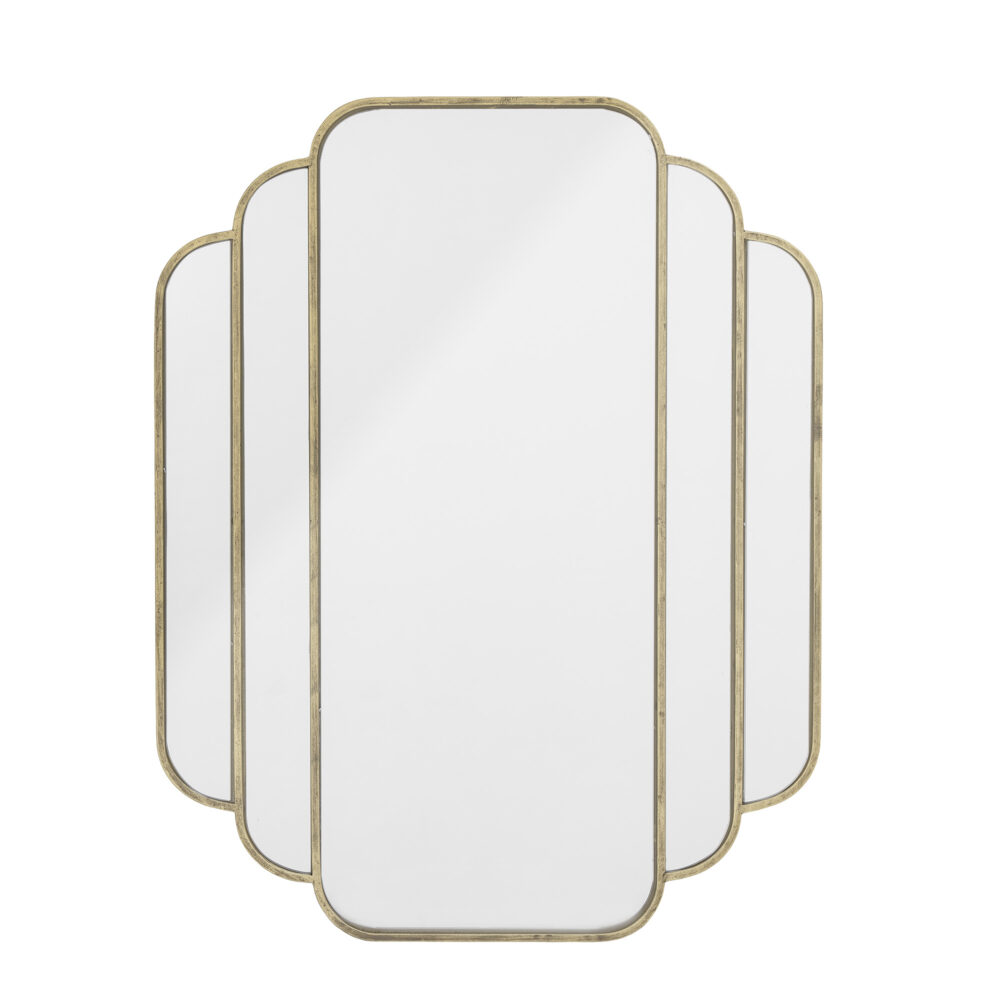 Mas Wall Mirror, Brass, Metal