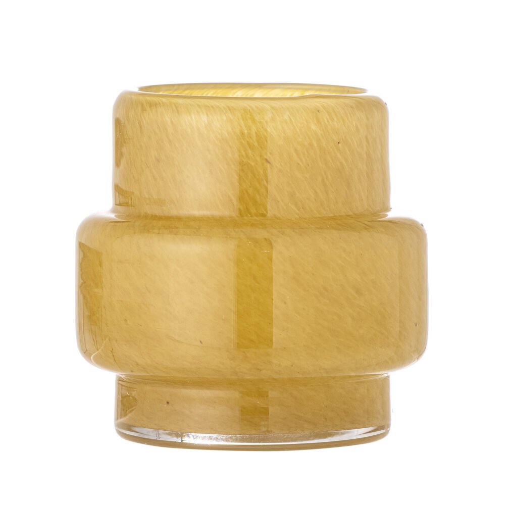 Jose Votive, Yellow, Glass
